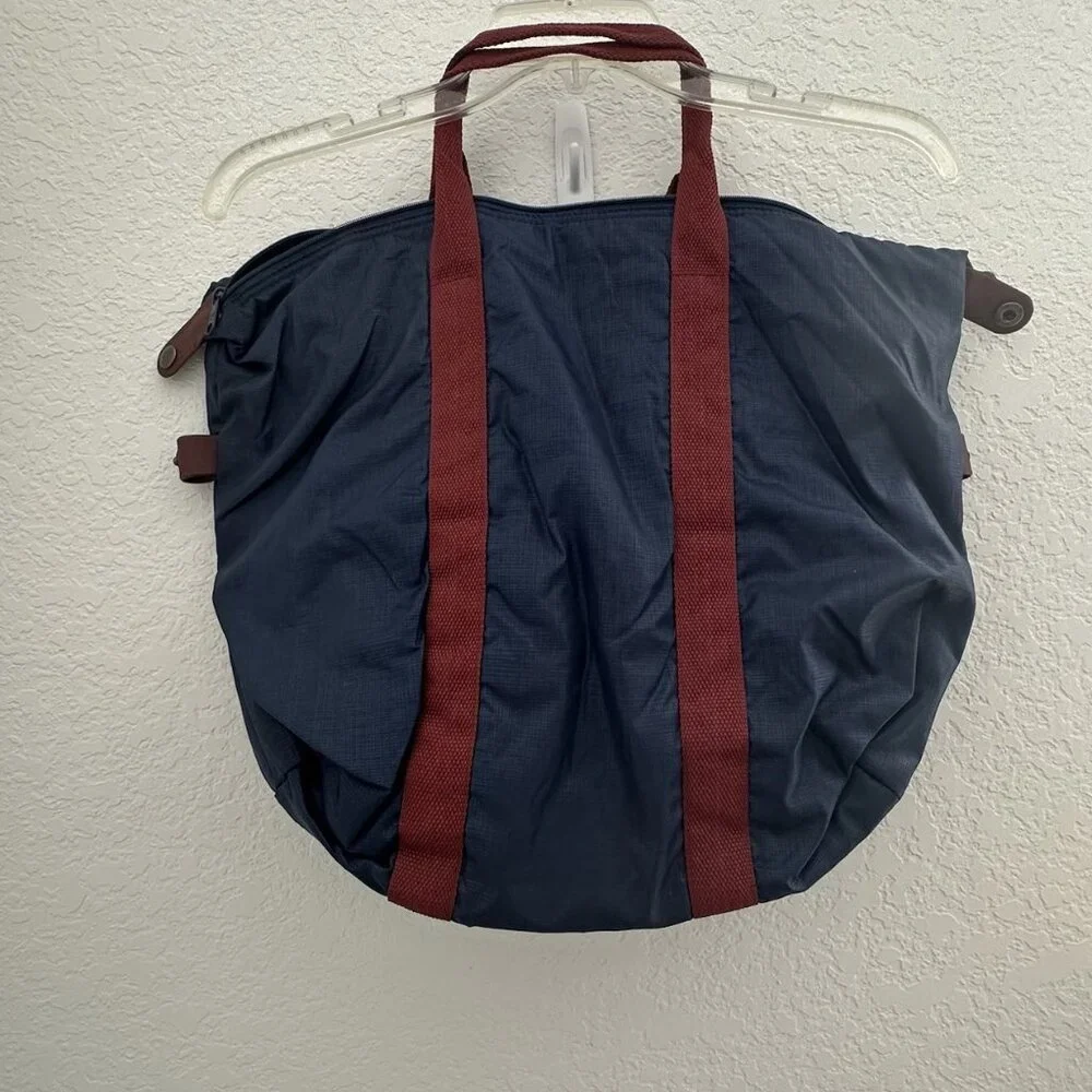 Vintage Pierre Cardin Paris New York Weekender Duffle Bag‎ Tote Bag Navy Blue